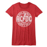 AC/DC Rock And Roll Train Adult Graphic T-Shirt - Retro Rock Music Clothing - Concert Lover Gift Idea