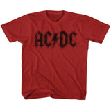 AC/DC Logo Graphic Tee - Vintage Hard Rock Concert Apparel - Kids Music Fan Gift