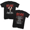 AC/DC Black Ice Tour 2-Sided Adult Graphic T-Shirt - Retro Rock Music Clothing - Concert Lover Gift Idea