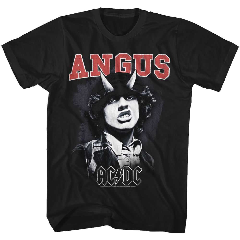 AC/DC Angus Young Adult Graphic T-Shirt - Retro Rock Music Clothing - Concert Lover Gift Idea