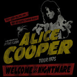 Alice Cooper WTMN Tour 1975 Graphic T-Shirt - Classic Rock Music Clothing - Vintage Concert Lover Gift Idea