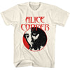 Alice Cooper Circle Face Graphic T-Shirt - Classic Rock Music Clothing - Vintage Concert Lover Gift Idea