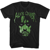 Alice Cooper Alien Face Graphic T-Shirt - Classic Rock Music Clothing - Vintage Concert Lover Gift Idea