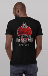 Alice Cooper Schools Out Varsity 2-Sided Graphic T-Shirt - Classic Rock Music Clothing - Vintage Concert Lover Gift Idea