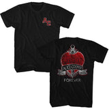 Alice Cooper Schools Out Varsity 2-Sided Graphic T-Shirt - Classic Rock Music Clothing - Vintage Concert Lover Gift Idea
