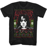 Alice Cooper Alice Christmas Graphic T-Shirt - Classic Rock Music Clothing - Vintage Concert Lover Gift Idea