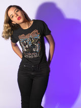 Aerosmith Let Rock Rule Graphic T-Shirt - Classic Rock Music Clothing - Vintage Concert Lover Gift Idea
