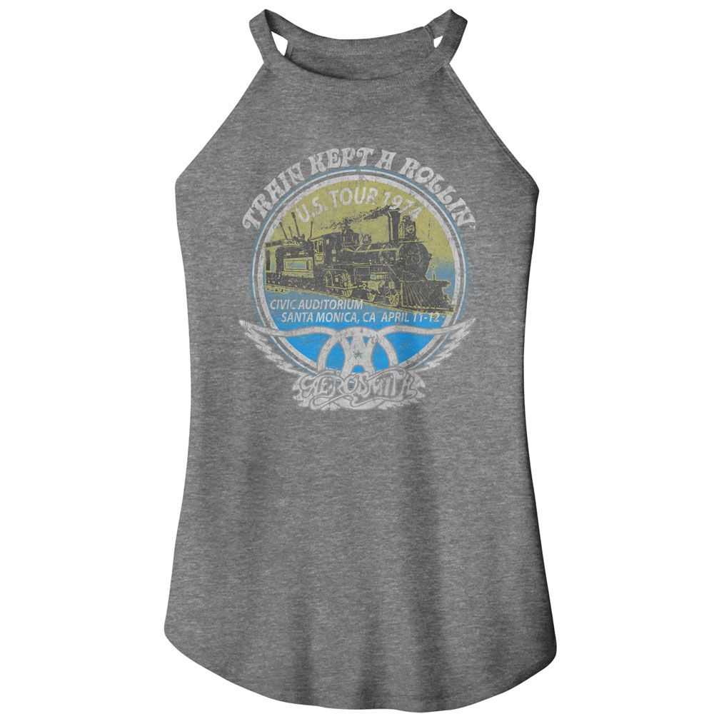 Aerosmith Rollin Adult Woman Tank Top - Retro Rock Music Clothing - Concert Lover Gift Idea