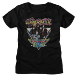 Aerosmith World Tour Graphic T-Shirt - Classic Rock Music Clothing - Vintage Concert Lover Gift Idea