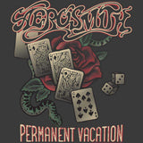 Aerosmith Permanent Vacay Graphic T-Shirt - Classic Rock Music Clothing - Vintage Concert Lover Gift Idea
