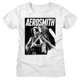 Aerosmith BW Graphic T-Shirt - Classic Rock Music Clothing - Vintage Concert Lover Gift Idea