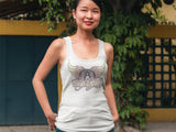 Aerosmith Faded Pinks Ladies Graphic Tank Top - Classic Rock Music Clothing - Vintage Concert Lover Gift Idea