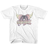 Aerosmith Faded Pinks Youth Graphic T-Shirt - Classic Rock Music Clothing - Vintage Concert Lover Gift Idea