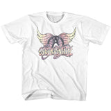 Aerosmith Faded Pinks Youth Graphic T-Shirt - Classic Rock Music Clothing - Vintage Concert Lover Gift Idea