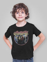Aerosmith Circle Youth Graphic T-Shirt - Classic Rock Music Clothing - Vintage Concert Lover Gift Idea