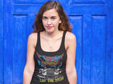 Aerosmith Eat The Rich Car Ladies Graphic Tank Top - Classic Rock Music Clothing - Vintage Concert Lover Gift Idea