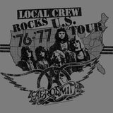 Aerosmith Local Crew Youth Graphic T-Shirt - Classic Rock Music Clothing - Vintage Concert Lover Gift Idea