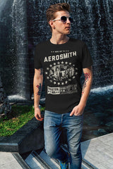 Aerosmith Boston Music Hall Graphic T-Shirt - Classic Rock Music Clothing - Vintage Concert Lover Gift Idea