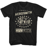 Aerosmith Boston Music Hall Graphic T-Shirt - Classic Rock Music Clothing - Vintage Concert Lover Gift Idea