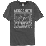 Aerosmith Wings Tour 74 Graphic T-Shirt - Classic Rock Music Clothing - Vintage Concert Lover Gift Idea