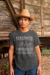 Aerosmith Wings Tour 74 Graphic T-Shirt - Classic Rock Music Clothing - Vintage Concert Lover Gift Idea