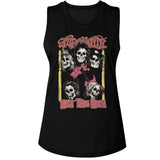 Aerosmith Skulls Recolor Ladies Graphic Tank Top - Classic Rock Music Clothing - Vintage Concert Lover Gift Idea
