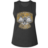 Aerosmith Vtg Logo Boston Adult Woman Tank Top - Retro Rock Music Clothing - Concert Lover Gift Idea