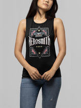 Aerosmith Box Graphic Ladies Tank Top - Classic Rock Music Clothing - Vintage Concert Lover Gift Idea