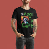 Alice In Chains Facelift Tour 91 2-Sided Graphic T-Shirt - Classic Rock Music Clothing - Vintage Concert Lover Gift Idea
