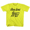 Bon Jovi Slippery When Wet Youth T-Shirt – Classic Rock Album Graphic Tee, Kids Music Fan Shirt
