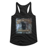 Bon Jovi NEW JERSEY Adult Slim Fit Black Woman Tank Top – Licensed Classic Rock Band Merchandise