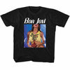 Bon Jovi BON SLIPPERY Youth Black T-Shirt – Licensed Band Apparel for Young Rock Music Fans