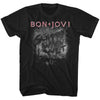 Bon Jovi MORE SLIPPERY Black Adult T-Shirt – Licensed Music Merch Short Sleeve Rock Tee
