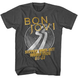 Bon Jovi World Tour Adult T-Shirt – Classic Rock Band Graphic Tee, Rock Music Concert Shirt for Men & Women