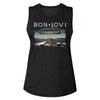 Bon Jovi Lost Highway Adult Woman Tank Top – Classic Rock Band Graphic Tee