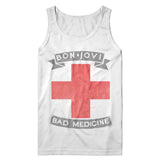 Bon Jovi Bad Medicine Adult Men Tank Top – Classic Rock Band Graphic Tee
