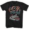 Creedence Clearwater Revival Riverboat Graphic T-Shirt - Classic Rock Music Clothing - Vintage Concert Lover Gift Idea