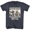 Creedence Clearwater Revival Bikes Photo Graphic T-Shirt - Classic Rock Music Clothing - Vintage Concert Lover Gift Idea