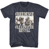 Creedence Clearwater Revival Bikes Photo Graphic T-Shirt - Classic Rock Music Clothing - Vintage Concert Lover Gift Idea