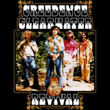 Creedence Clearwater Revival CCR Band And Fancy Box Graphic T-Shirt - Classic Rock Music Clothing - Vintage Concert Lover Gift Idea