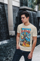 Def Leppard Comic Book Cover Art Graphic 1987 Vintage Rock Concert Tee Unisex Unique Visual Pick Men Women