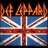 Def Leppard Leopard Flag Logo Youth Graphic T-Shirt - Classic Rock Band Clothing - Kids Music Lover Gift Idea