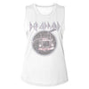 Def Leppard Classic Truck Graphic Woman Tank Top - Retro Rock Band Music Clothing - Vintage Concert Lover Gift Idea