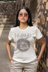 Def Leppard Pinktruckblue Adult T-Shirt, Classic 80s Hard Rock Band Graphic Tee, Retro Concert Music Fan Apparel