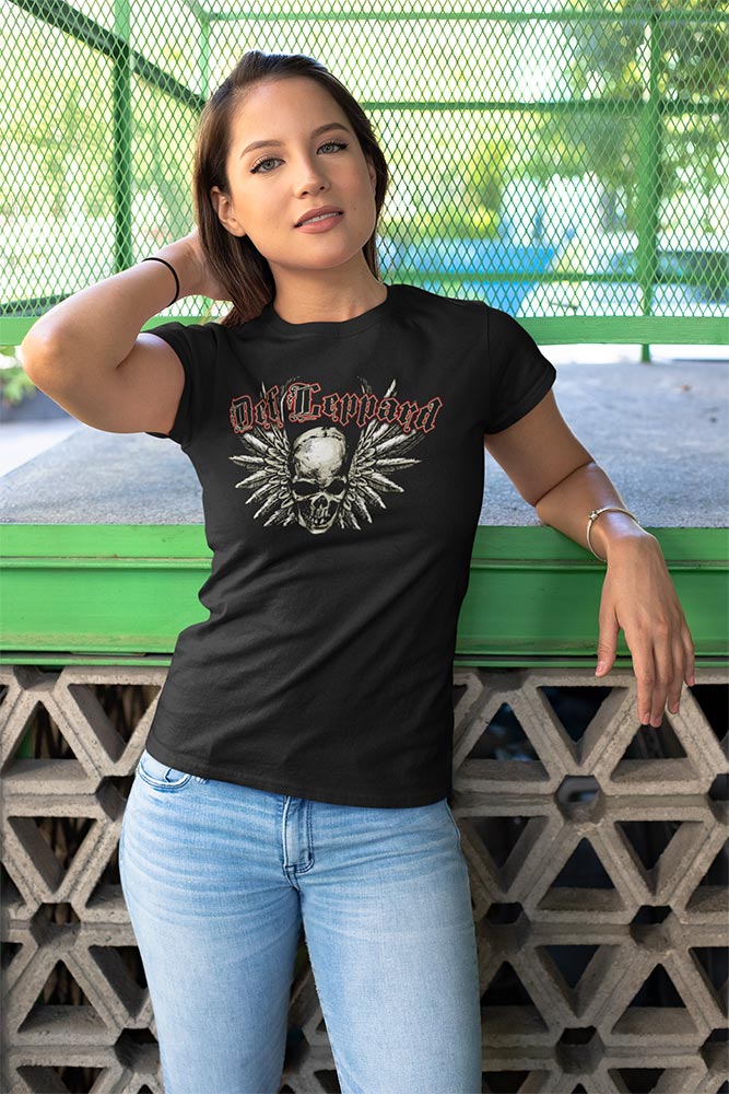 Def Leppard Defleppard Adult T-Shirt, Classic 80s Hard Rock Band Graphic Tee, Retro Concert Music Fan Apparel