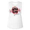 Def Leppard Screaming Mouth Graphic Tee - Retro 80s Heavy Metal Concert Apparel - Woman Tank Top Adult Music Gift