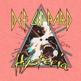 Def Leppard Hysteria Triangle Graphic T-Shirt - Vintage Hard Rock Band Merch - Unisex Adult Concert Fan Gift
