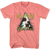 Def Leppard Hysteria Triangle Graphic T-Shirt - Vintage Hard Rock Band Merch - Unisex Adult Concert Fan Gift