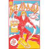 Def Leppard Comic Cover Adult T-Shirt, Classic 80s Hard Rock Band Graphic Tee, Retro Concert Music Fan Apparel