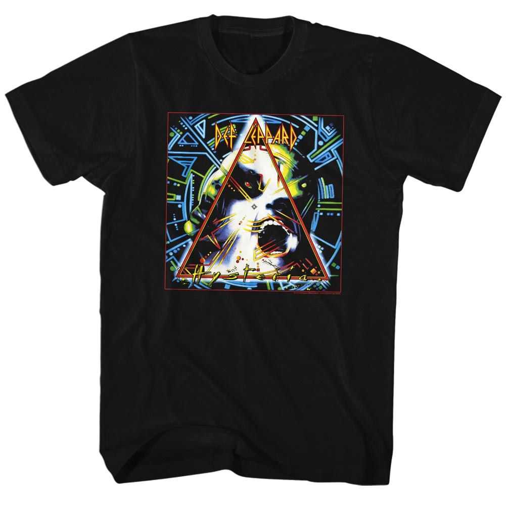 Def Leppard Hysteria Adult T-Shirt, Classic 80s Hard Rock Album Graphic Tee, Retro Concert Music Fan Apparel